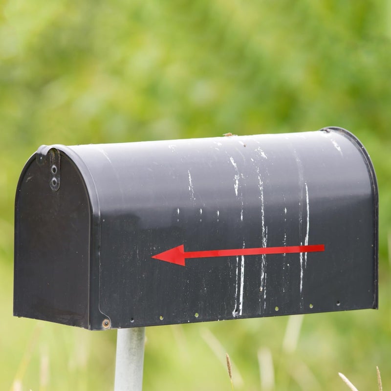 KALLORY 5pcs Reflective Arrow Stickers Self-Adhesive Decals for Mailbox Directional Marking Outdoor Road Instructions Easy to Apply Removable Design for Improved Visibility - Image 2